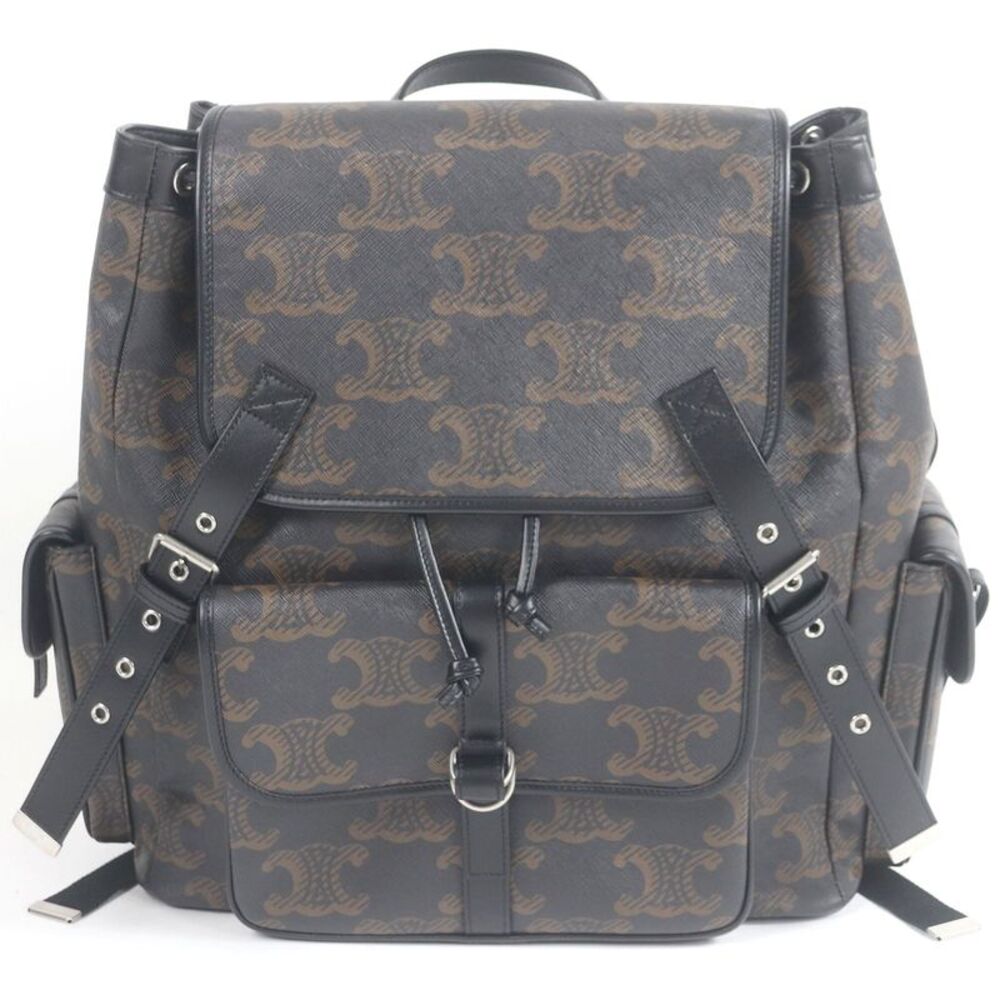 CELINE Triomphe Coated Canvas Backpack